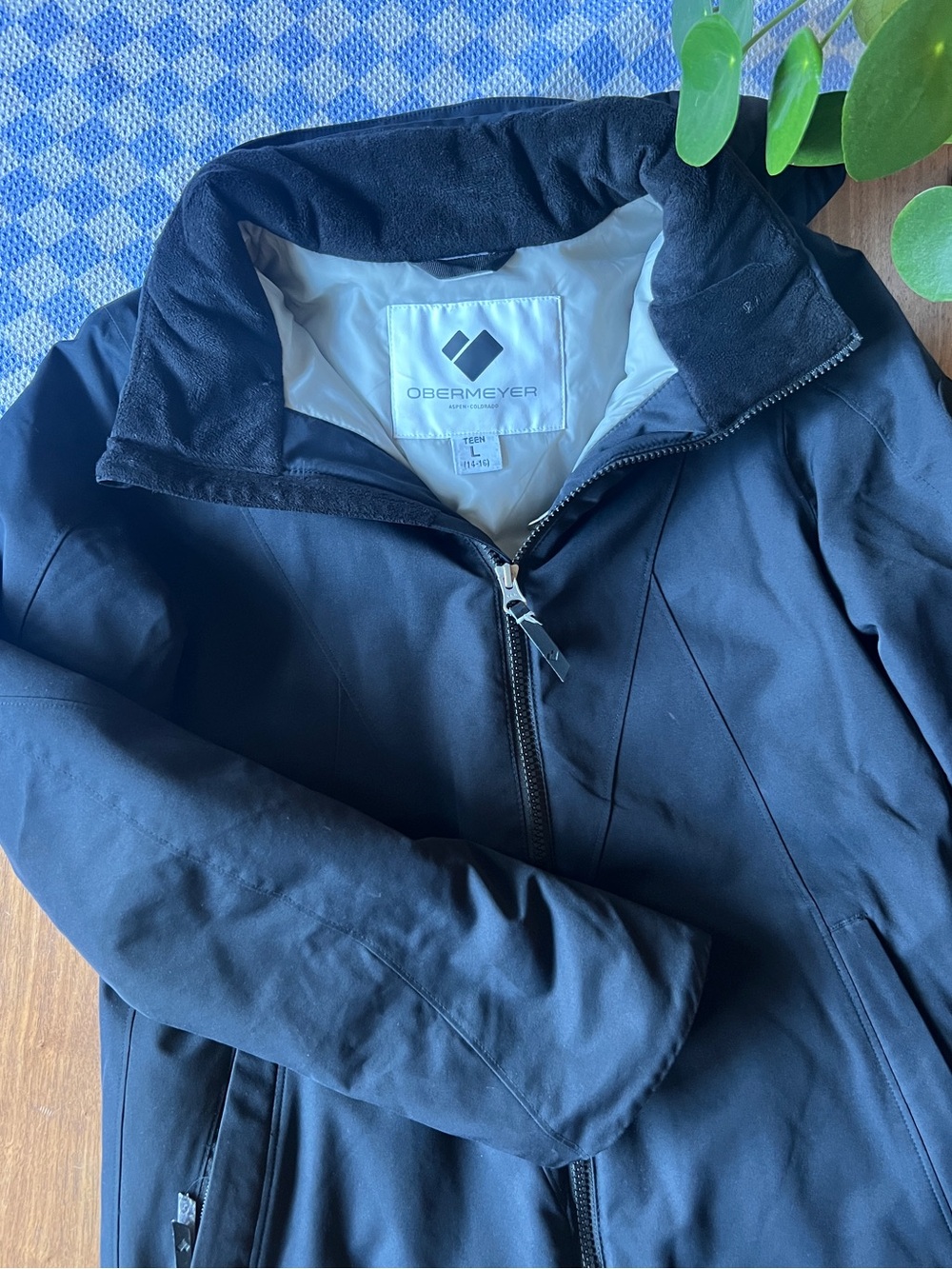 Obermeyer Black Teen Ski Jacket
